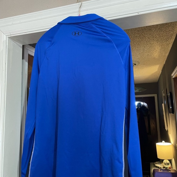 Under Armour Blue 1/2 Zip Top XL REGULAR NWT . prize inside!!! Light but warm - Picture 4 of 15